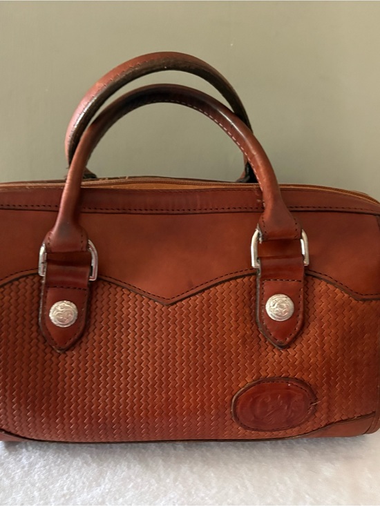 Circle Y Handbags - Vintage Circle Y Western Leather Satchel Purse